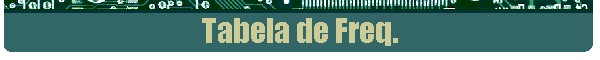 Tabela de Freq.
